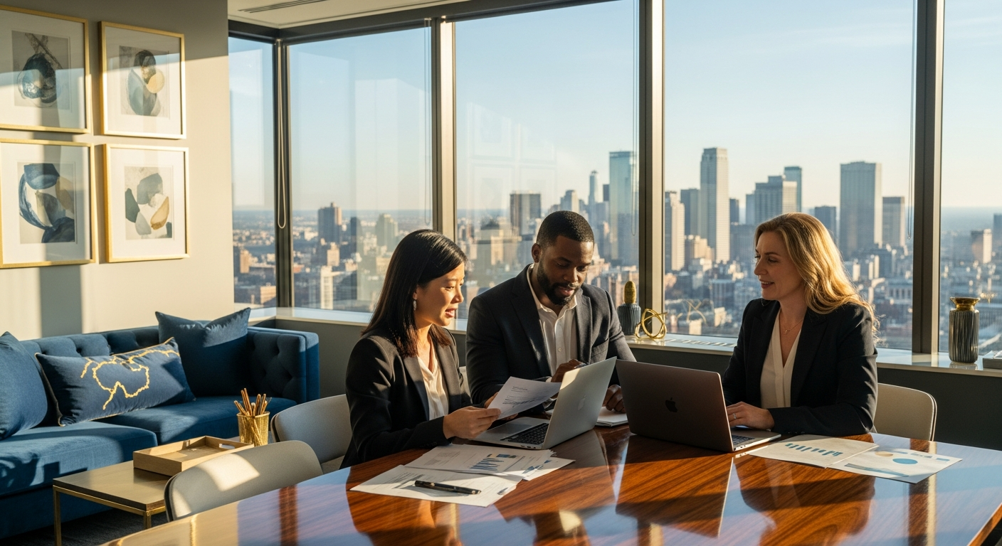 Professional team collaboration